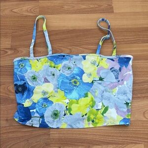Floral Crop Top with Adjustable Straps